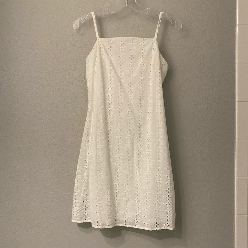 White Eyelet Summer Dress